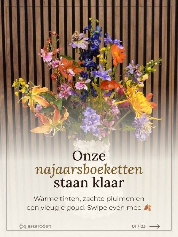Post met foto in een kader voor Qlasse